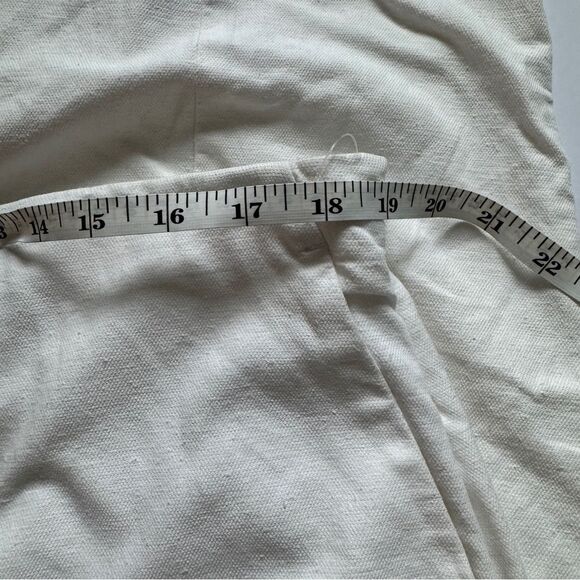 Eileen Fisher Organic Cotton Hemp Lantern Ankle Pant White Size X-Large NWOT - Picture 7 of 9